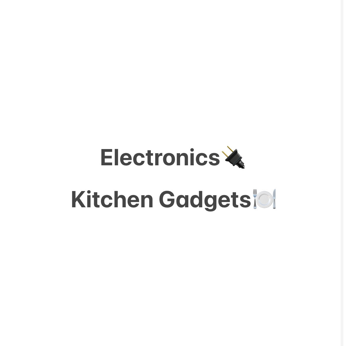 Electronics | Kitchen Gadgets